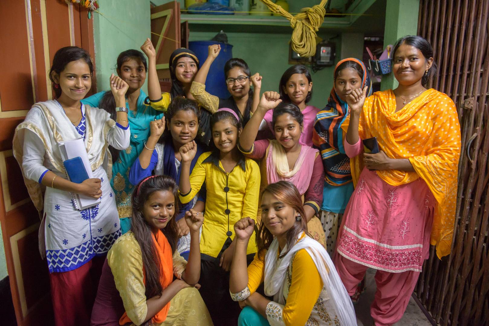 Girl Power group members know that they can take any concerns to the Men Care group and they’ll get support.