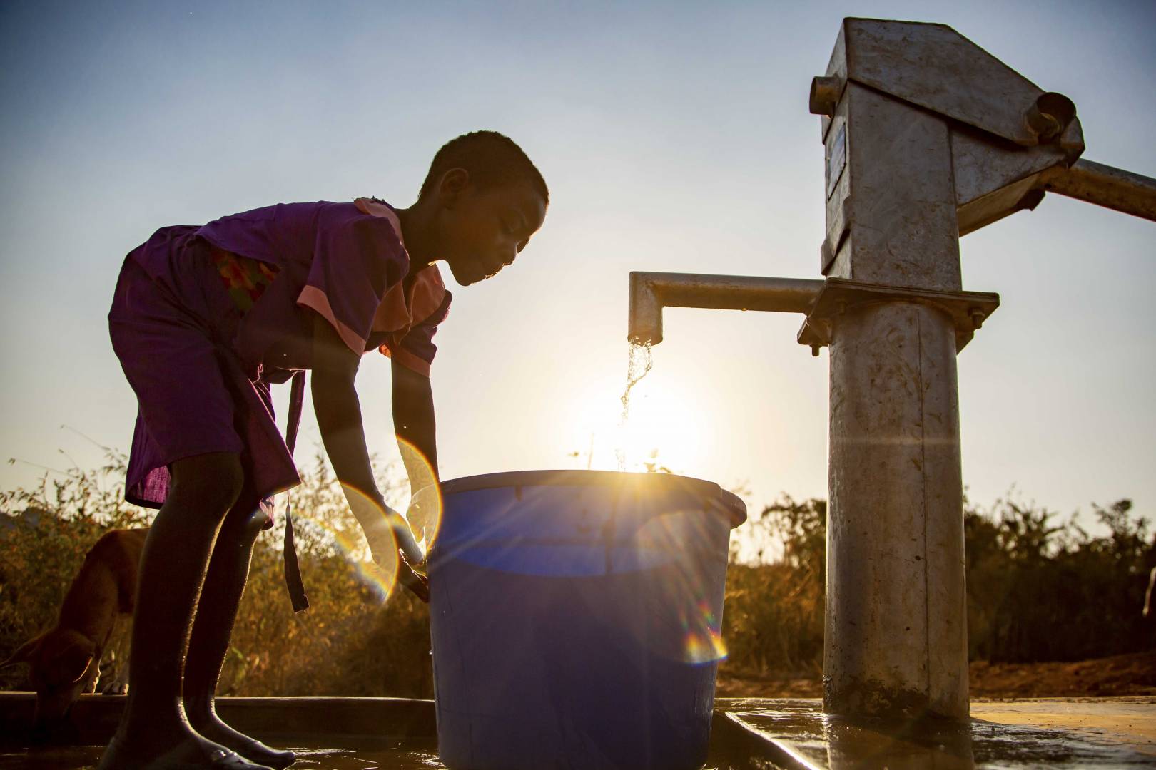 Malawi Water Life Every Last One Ireen gets water at the new borehole well installed in her community. Having clean water will be a game changer for her future.