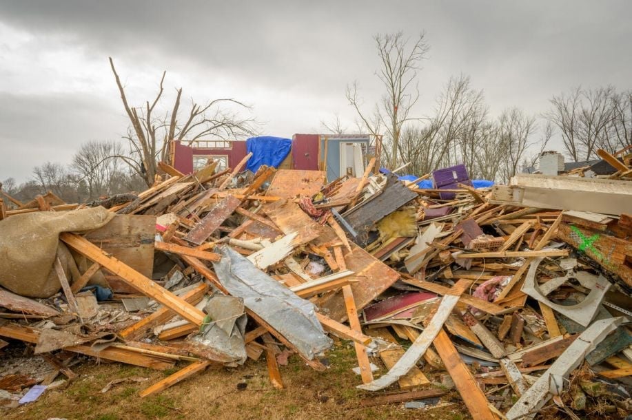destruction of a building